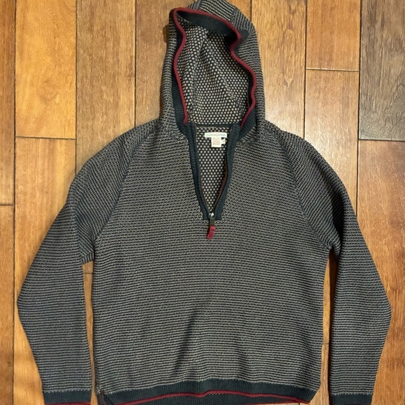 Carbon2Cobalt Other - Men's Black and Red Zip-Up Sweater